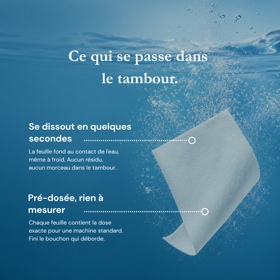 Feuilles de lessive (60 lavages)