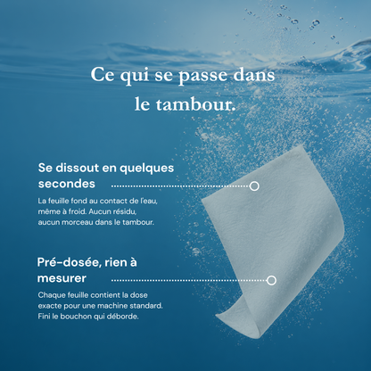Feuilles de lessive (60 lavages)