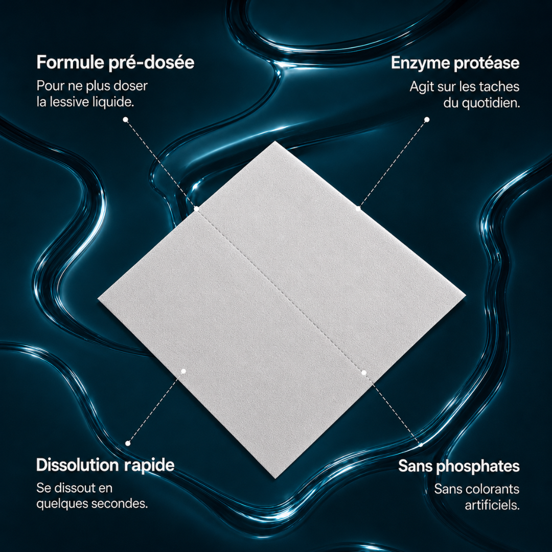 Feuilles de lessive (60 lavages)