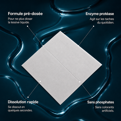 Feuilles de lessive (60 lavages)